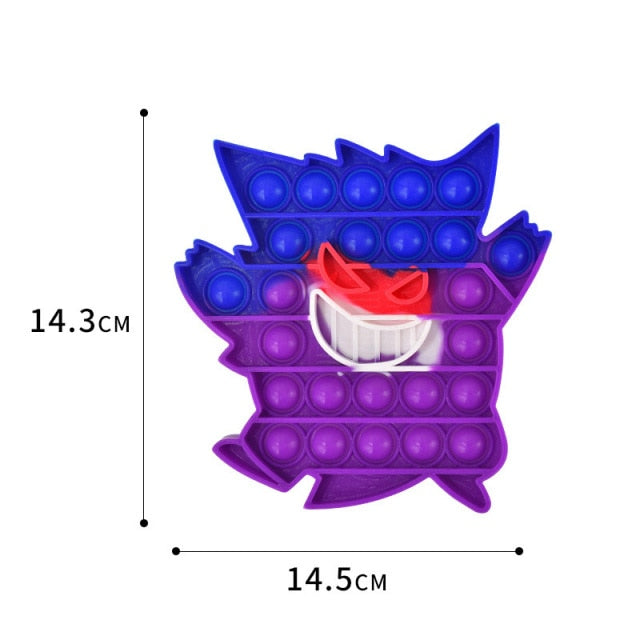 New In Stock Pop It Pokemon Pikachu Pink Pig Fidget Toys Squishy Sensory Anti Stress Kawaii Stress Relief Squeeze Toys for Kid