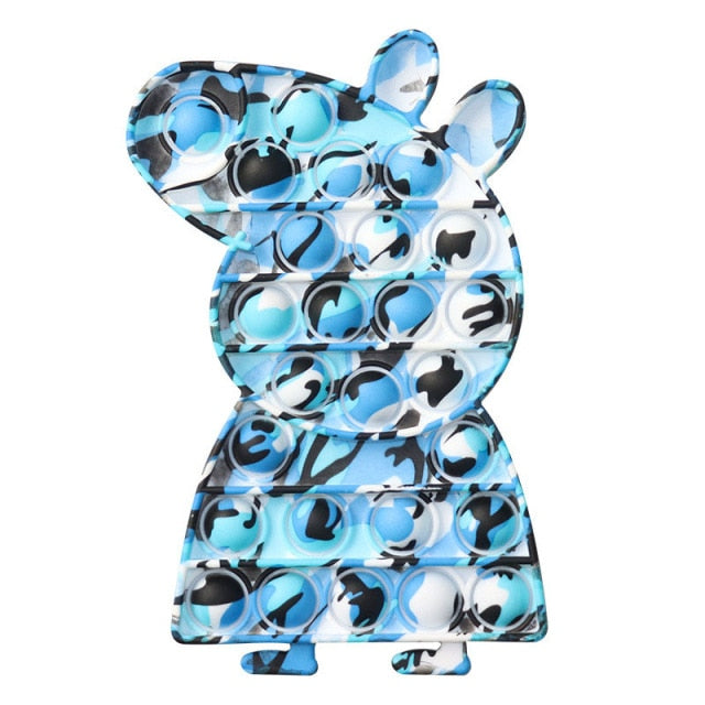 New In Stock Pop It Pokemon Pikachu Pink Pig Fidget Toys Squishy Sensory Anti Stress Kawaii Stress Relief Squeeze Toys for Kid