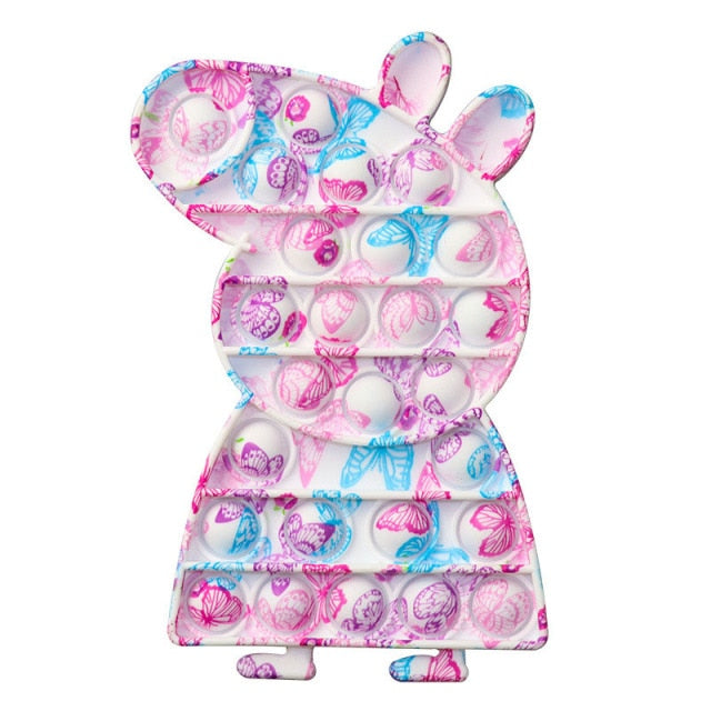 New In Stock Pop It Pokemon Pikachu Pink Pig Fidget Toys Squishy Sensory Anti Stress Kawaii Stress Relief Squeeze Toys for Kid