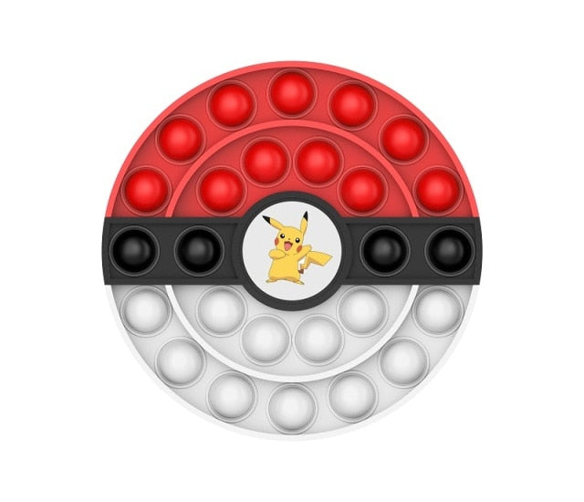 New In Stock Pop It Pokemon Pikachu Pink Pig Fidget Toys Squishy Sensory Anti Stress Kawaii Stress Relief Squeeze Toys for Kid