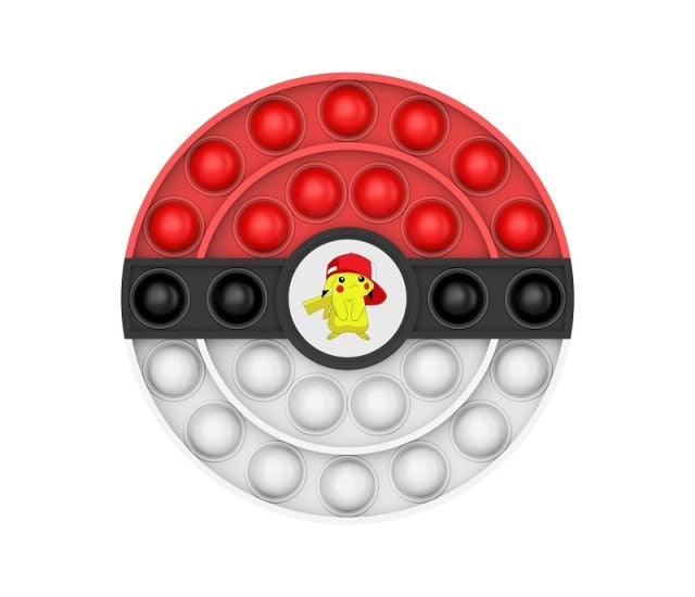 New In Stock Pop It Pokemon Pikachu Pink Pig Fidget Toys Squishy Sensory Anti Stress Kawaii Stress Relief Squeeze Toys for Kid