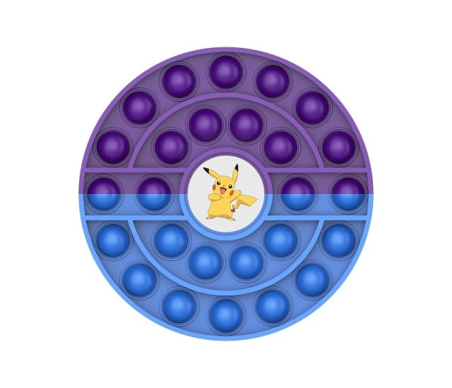 New In Stock Pop It Pokemon Pikachu Pink Pig Fidget Toys Squishy Sensory Anti Stress Kawaii Stress Relief Squeeze Toys for Kid