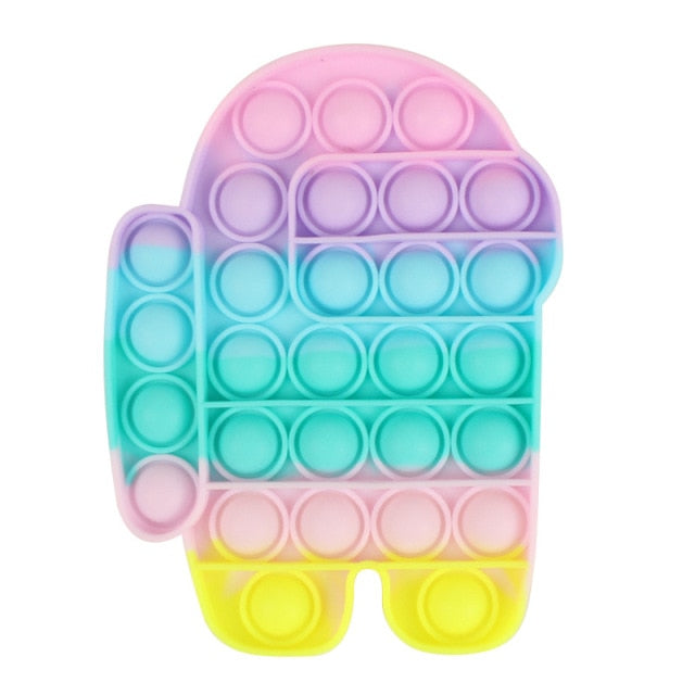 New In Stock Pop It Pokemon Pikachu Pink Pig Fidget Toys Squishy Sensory Anti Stress Kawaii Stress Relief Squeeze Toys for Kid