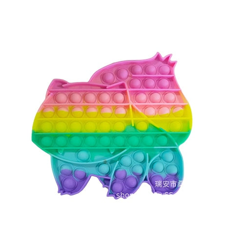 New In Stock Pop It Pokemon Pikachu Pink Pig Fidget Toys Squishy Sensory Anti Stress Kawaii Stress Relief Squeeze Toys for Kid