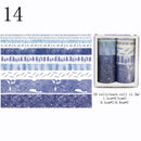 10Pcs/Set Cute Plant Leaves Washi Tape Kawaii Flower Masking Tape Whale Decorative Tape For Sticker Scrapbooking DIY Photo Album