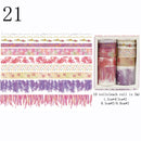 10Pcs/Set Cute Plant Leaves Washi Tape Kawaii Flower Masking Tape Whale Decorative Tape For Sticker Scrapbooking DIY Photo Album