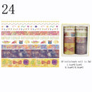 10Pcs/Set Cute Plant Leaves Washi Tape Kawaii Flower Masking Tape Whale Decorative Tape For Sticker Scrapbooking DIY Photo Album