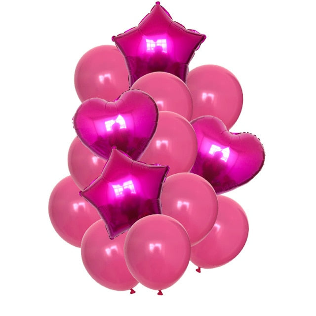 Rose Gold 12inch Latex 18inch Multi Confetti Balloons Birthday Party Helium Wedding Festival Baloon Boy Girl Baby Shower DIY