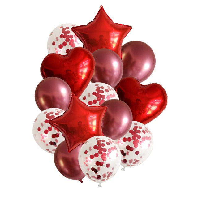 Rose Gold 12inch Latex 18inch Multi Confetti Balloons Birthday Party Helium Wedding Festival Baloon Boy Girl Baby Shower DIY