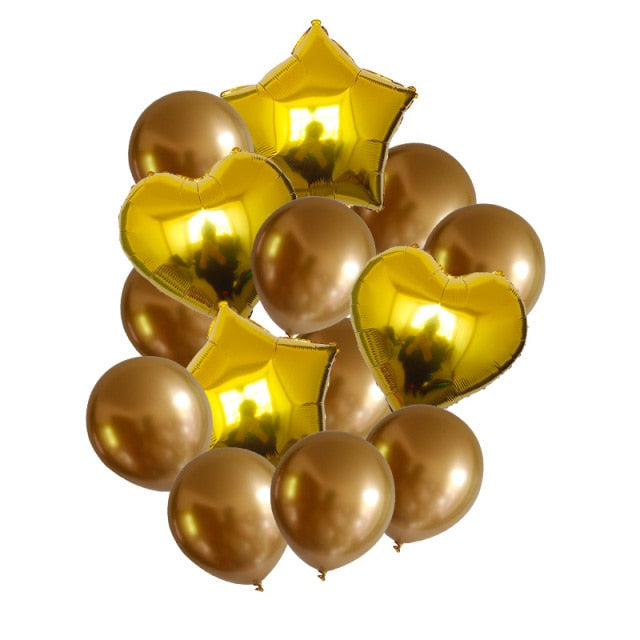 Rose Gold 12inch Latex 18inch Multi Confetti Balloons Birthday Party Helium Wedding Festival Baloon Boy Girl Baby Shower DIY