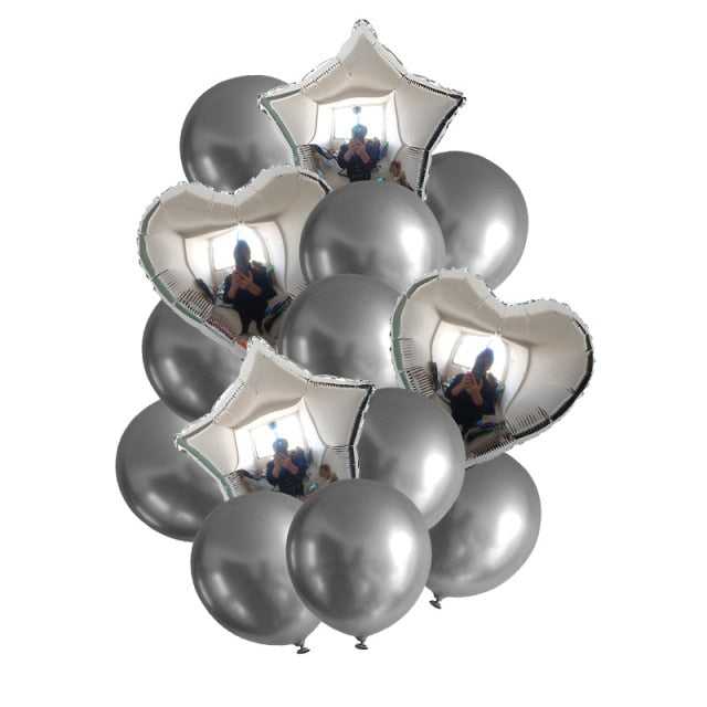 Rose Gold 12inch Latex 18inch Multi Confetti Balloons Birthday Party Helium Wedding Festival Baloon Boy Girl Baby Shower DIY