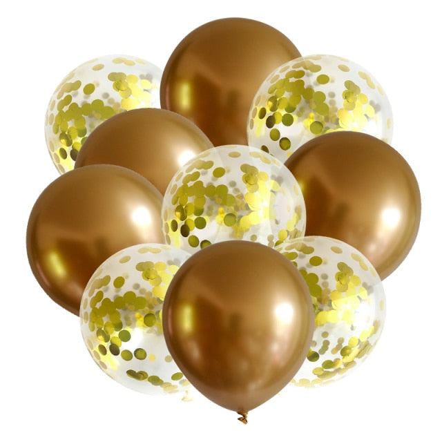 Rose Gold 12inch Latex 18inch Multi Confetti Balloons Birthday Party Helium Wedding Festival Baloon Boy Girl Baby Shower DIY