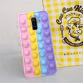 A11 A01 A50S Push Pop Bubble Fidget Toys Soft Case for Samsung A12 A10E A20E A30 A30S A02S A70 A50S Sensory Stress Reliver Coque