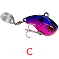 Fishing Lures Wobble Rotating Metal VIB Vibration Bait For Pike Bass Trout Treble Hook Artificial Hard Baits Spinner Spoon Lure