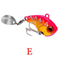 Fishing Lures Wobble Rotating Metal VIB Vibration Bait For Pike Bass Trout Treble Hook Artificial Hard Baits Spinner Spoon Lure