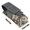 Tactical Molle M5 Flashlight Pouch CQC Single Pistol Magazine Pouch Torch Holder Case Outdoor Hunting Knife Light Holster Bag
