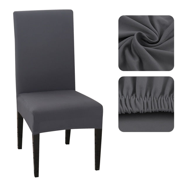 1/2/4/6Pcs Chair Cover Home Spandex Stretch Elastic Slipcovers Chair Covers For Kitchen Dining Room Wedding Banquet Home