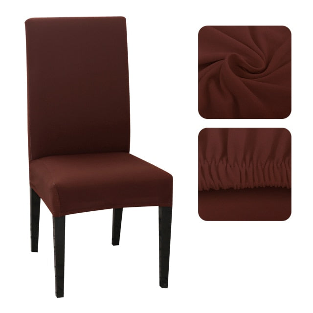 1/2/4/6Pcs Chair Cover Home Spandex Stretch Elastic Slipcovers Chair Covers For Kitchen Dining Room Wedding Banquet Home