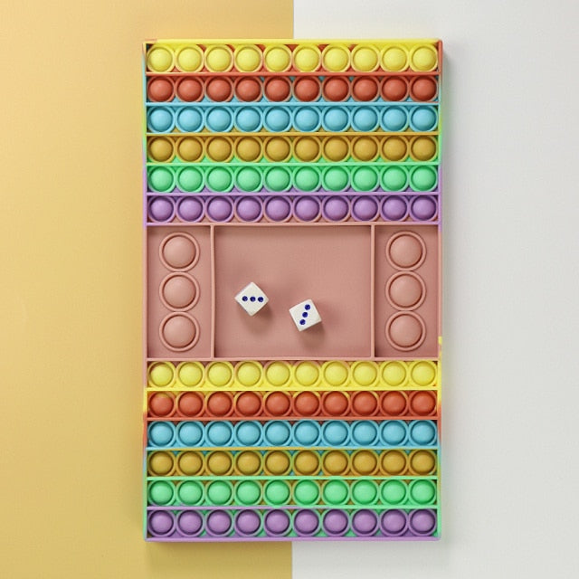 Big Size 40CM 50CM Rainbow Square Push Bubble Fidget Toys Adult Stress Relief Toy Antistress Squeeze Gift 20CM 30CM XL XXL XXXL