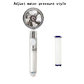 Turbocharged Shower Head Adjustable Water Pressure Shower Sprayer with Filter Handheld Universal Showerhead Bath Shower Nozzle