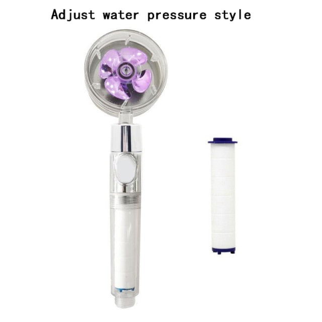 Turbocharged Shower Head Adjustable Water Pressure Shower Sprayer with Filter Handheld Universal Showerhead Bath Shower Nozzle