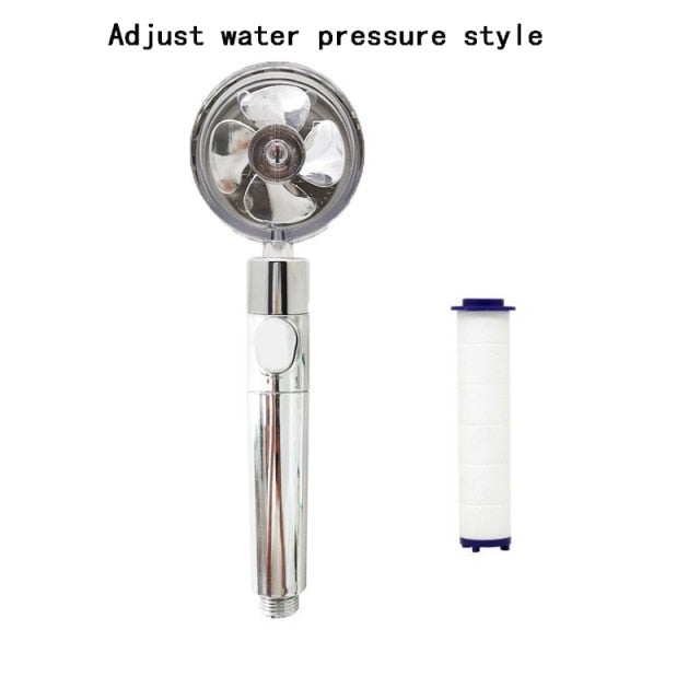 Turbocharged Shower Head Adjustable Water Pressure Shower Sprayer with Filter Handheld Universal Showerhead Bath Shower Nozzle