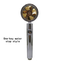 Turbocharged Shower Head Adjustable Water Pressure Shower Sprayer with Filter Handheld Universal Showerhead Bath Shower Nozzle
