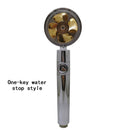 Turbocharged Shower Head Adjustable Water Pressure Shower Sprayer with Filter Handheld Universal Showerhead Bath Shower Nozzle