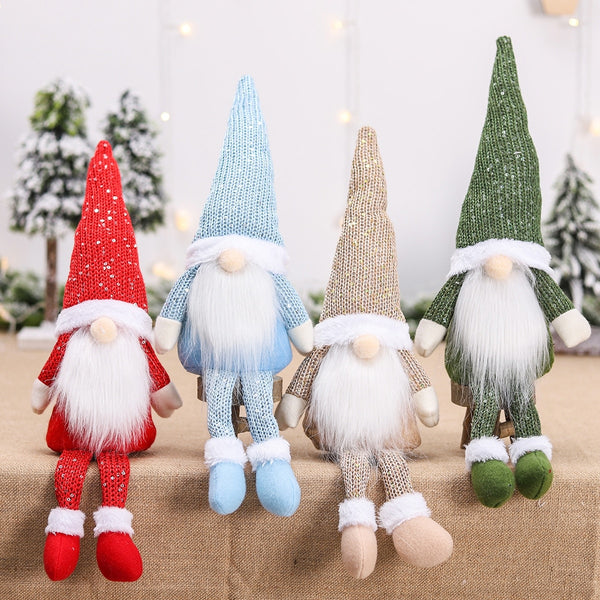 Santa Faceless Doll Christmas Decorations For Home 2021 Merry Christmas Ornament Xmas Gifts Navidad Noel Happy New Year 2022