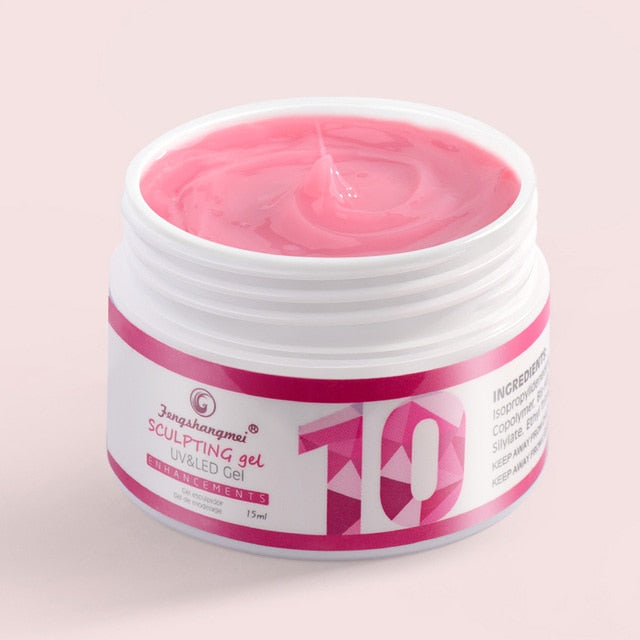 Fengshangmei 15g Gel For Nail Extensions Clear Constructor Gel Nail Polish Camouflage 18 Colors Uv Build Nail Gel