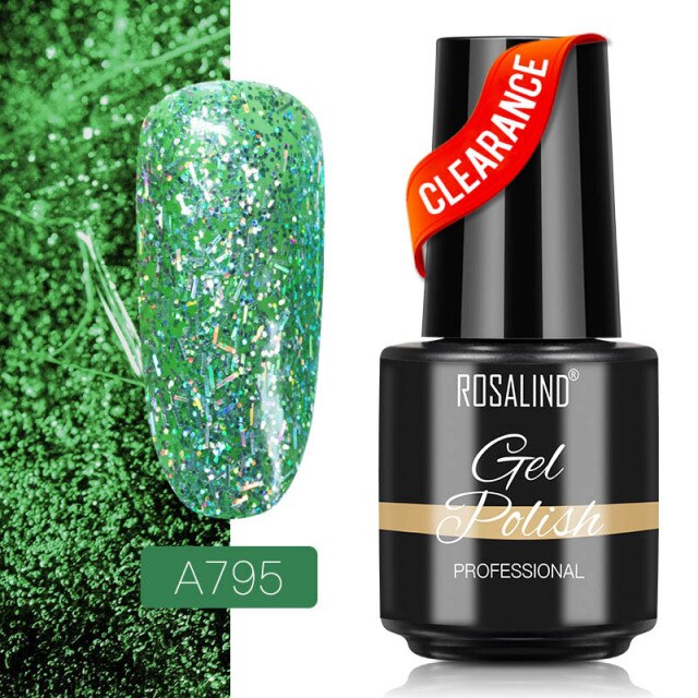 ROSALIND Varnishes Hybrid Gel Nail Polish 7ML Semi Permanent Gel Polish Soak Off UV Nail Gel For Nail Art Beauty Gel Lacquer
