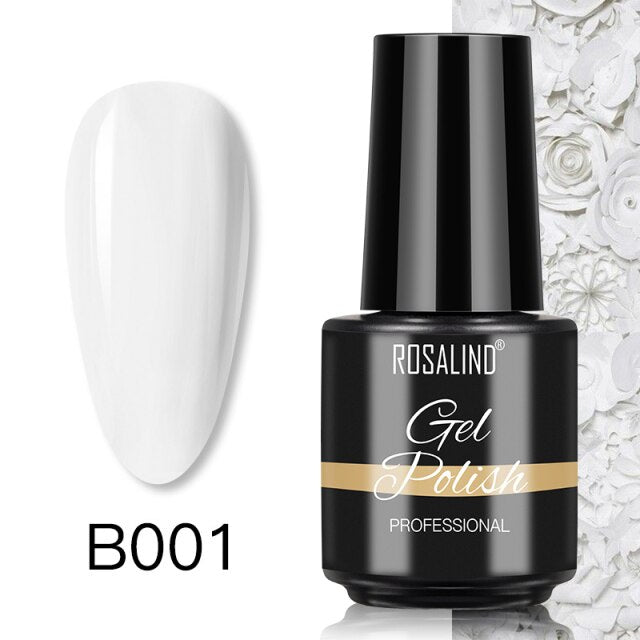 ROSALIND Varnishes Hybrid Gel Nail Polish 7ML Semi Permanent Gel Polish Soak Off UV Nail Gel For Nail Art Beauty Gel Lacquer
