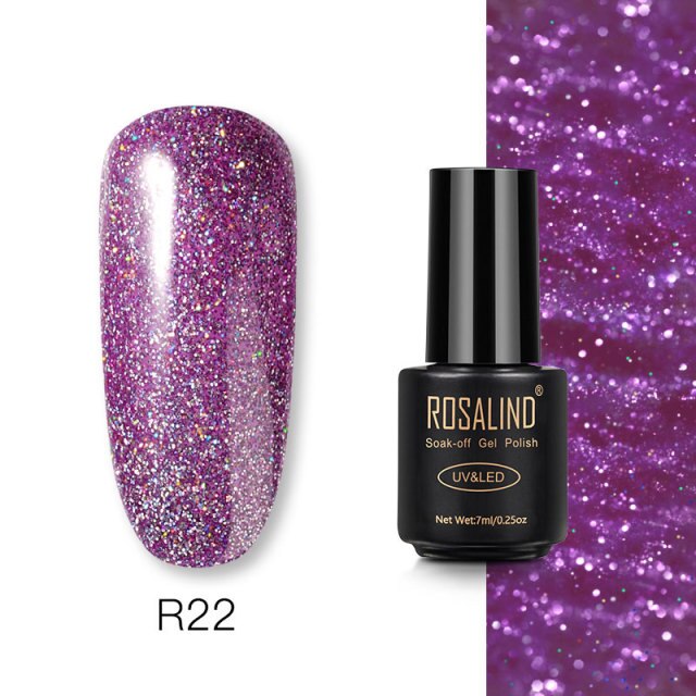 ROSALIND Varnishes Hybrid Gel Nail Polish 7ML Semi Permanent Gel Polish Soak Off UV Nail Gel For Nail Art Beauty Gel Lacquer