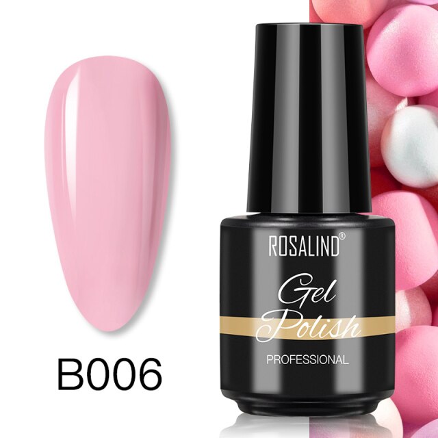 ROSALIND Varnishes Hybrid Gel Nail Polish 7ML Semi Permanent Gel Polish Soak Off UV Nail Gel For Nail Art Beauty Gel Lacquer