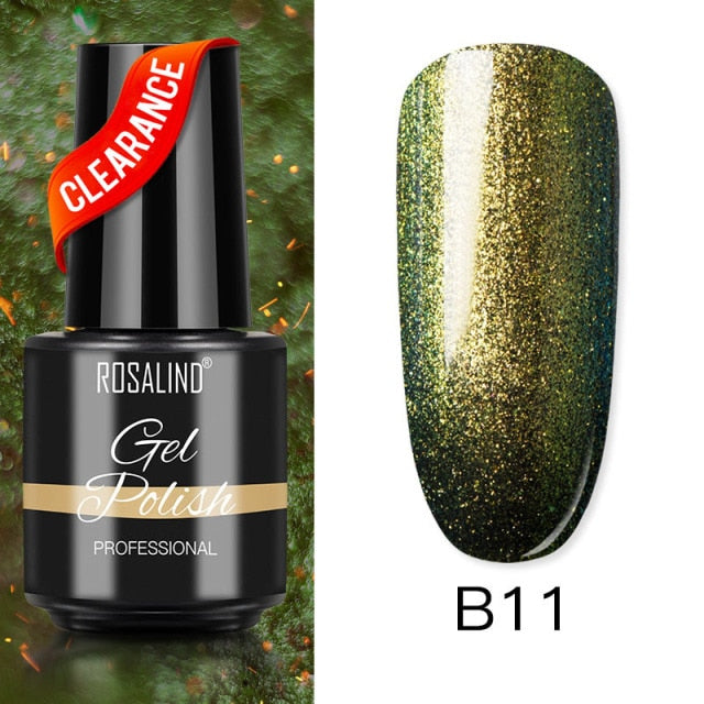 ROSALIND Varnishes Hybrid Gel Nail Polish 7ML Semi Permanent Gel Polish Soak Off UV Nail Gel For Nail Art Beauty Gel Lacquer