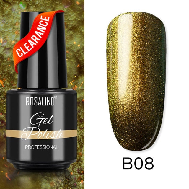 ROSALIND Varnishes Hybrid Gel Nail Polish 7ML Semi Permanent Gel Polish Soak Off UV Nail Gel For Nail Art Beauty Gel Lacquer