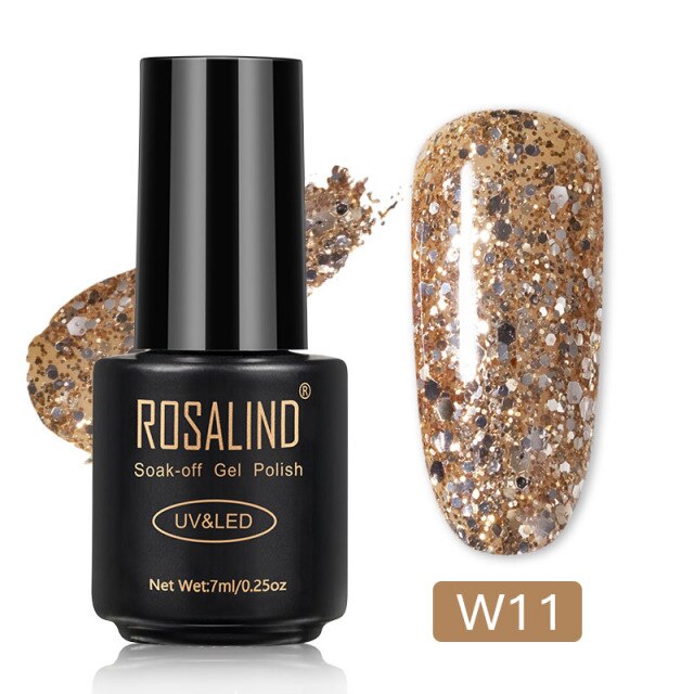 ROSALIND Varnishes Hybrid Gel Nail Polish 7ML Semi Permanent Gel Polish Soak Off UV Nail Gel For Nail Art Beauty Gel Lacquer