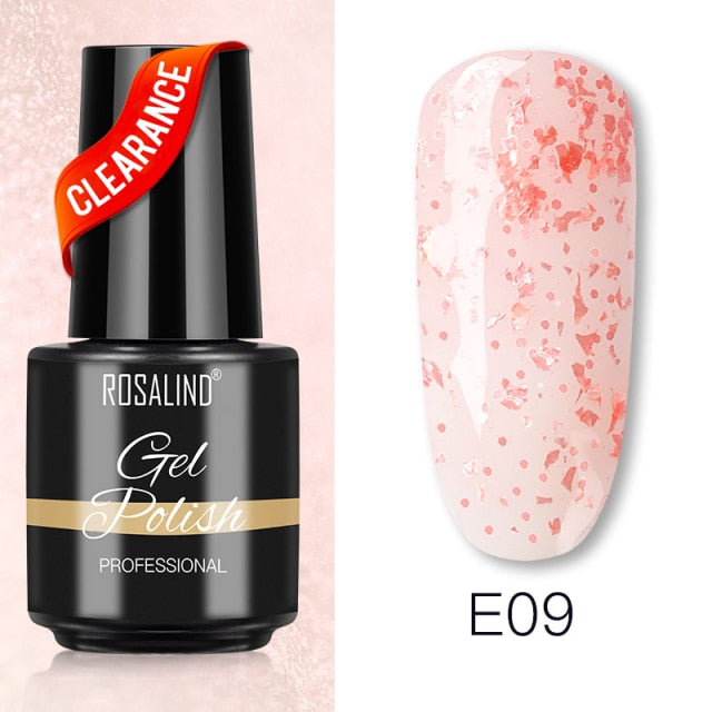 ROSALIND Varnishes Hybrid Gel Nail Polish 7ML Semi Permanent Gel Polish Soak Off UV Nail Gel For Nail Art Beauty Gel Lacquer