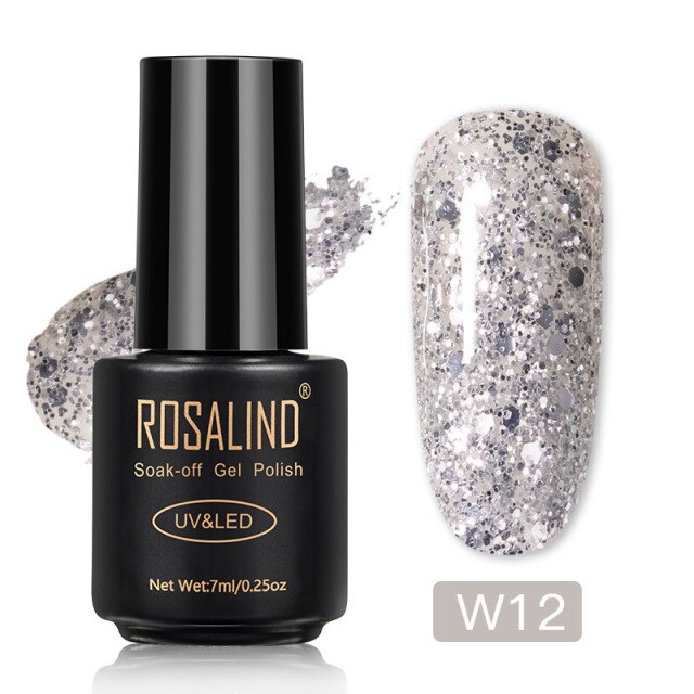 ROSALIND Varnishes Hybrid Gel Nail Polish 7ML Semi Permanent Gel Polish Soak Off UV Nail Gel For Nail Art Beauty Gel Lacquer