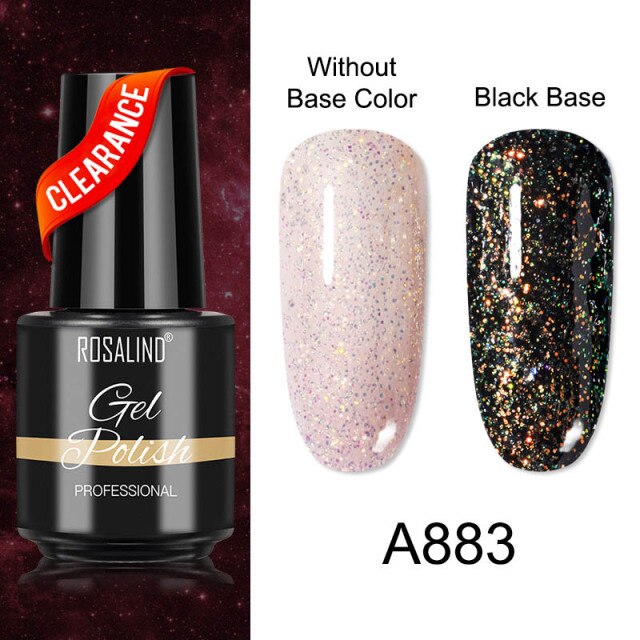 ROSALIND Varnishes Hybrid Gel Nail Polish 7ML Semi Permanent Gel Polish Soak Off UV Nail Gel For Nail Art Beauty Gel Lacquer