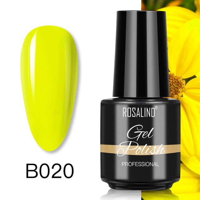 ROSALIND Varnishes Hybrid Gel Nail Polish 7ML Semi Permanent Gel Polish Soak Off UV Nail Gel For Nail Art Beauty Gel Lacquer