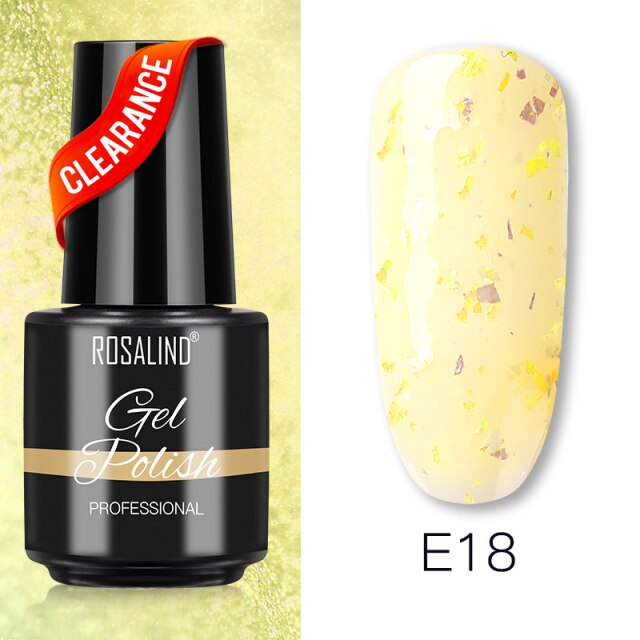 ROSALIND Varnishes Hybrid Gel Nail Polish 7ML Semi Permanent Gel Polish Soak Off UV Nail Gel For Nail Art Beauty Gel Lacquer