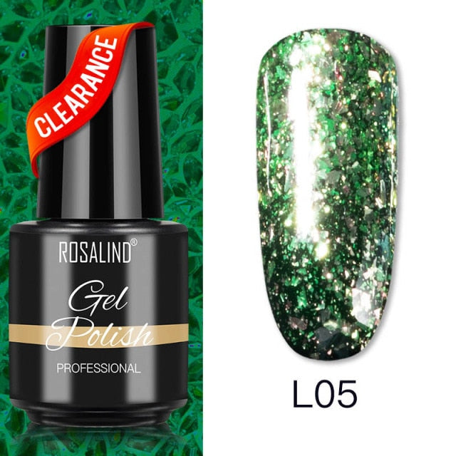 ROSALIND Varnishes Hybrid Gel Nail Polish 7ML Semi Permanent Gel Polish Soak Off UV Nail Gel For Nail Art Beauty Gel Lacquer