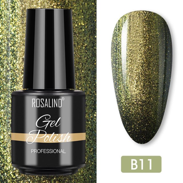 ROSALIND Varnishes Hybrid Gel Nail Polish 7ML Semi Permanent Gel Polish Soak Off UV Nail Gel For Nail Art Beauty Gel Lacquer