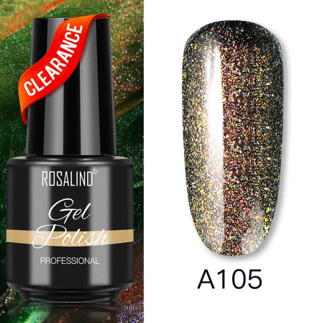 ROSALIND Varnishes Hybrid Gel Nail Polish 7ML Semi Permanent Gel Polish Soak Off UV Nail Gel For Nail Art Beauty Gel Lacquer