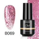 ROSALIND Varnishes Hybrid Gel Nail Polish 7ML Semi Permanent Gel Polish Soak Off UV Nail Gel For Nail Art Beauty Gel Lacquer