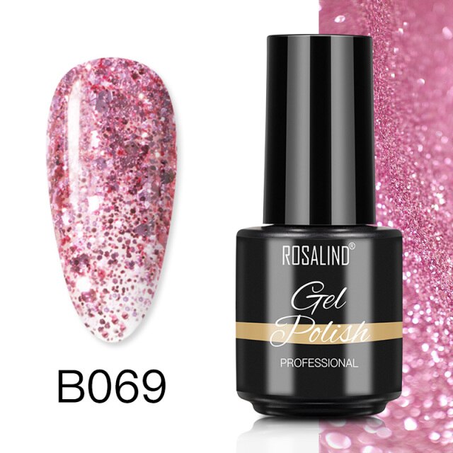 ROSALIND Varnishes Hybrid Gel Nail Polish 7ML Semi Permanent Gel Polish Soak Off UV Nail Gel For Nail Art Beauty Gel Lacquer