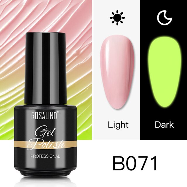 ROSALIND Varnishes Hybrid Gel Nail Polish 7ML Semi Permanent Gel Polish Soak Off UV Nail Gel For Nail Art Beauty Gel Lacquer