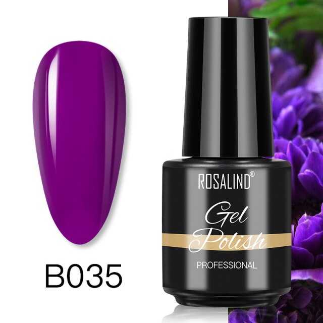 ROSALIND Varnishes Hybrid Gel Nail Polish 7ML Semi Permanent Gel Polish Soak Off UV Nail Gel For Nail Art Beauty Gel Lacquer
