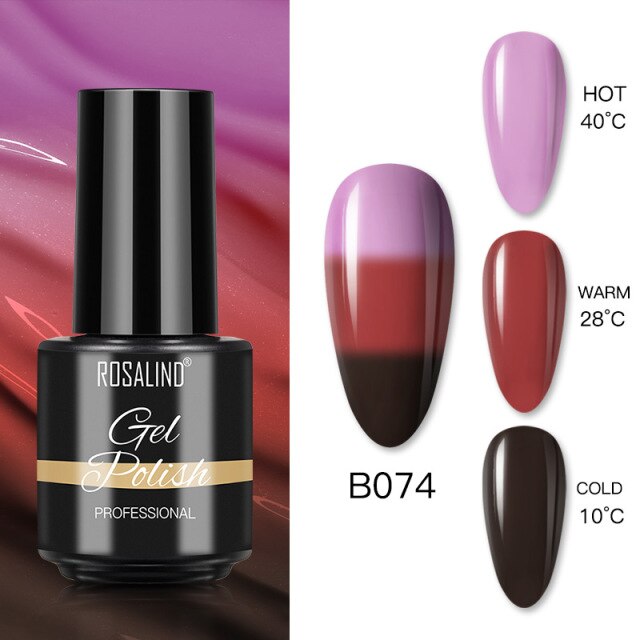 ROSALIND Varnishes Hybrid Gel Nail Polish 7ML Semi Permanent Gel Polish Soak Off UV Nail Gel For Nail Art Beauty Gel Lacquer